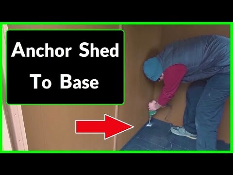 How to Anchor a Plastic / Metal Shed to a Concrete Base