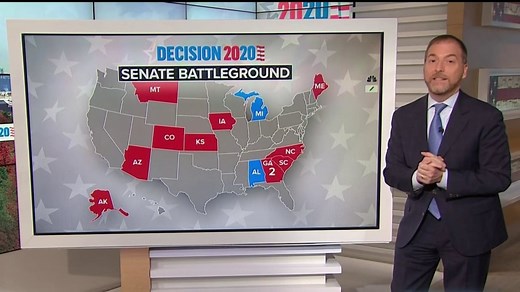 2020 Senate map shows GOP seats in red states threatened