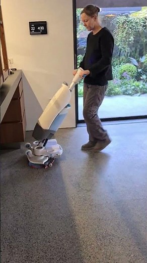 See how easy it is to clean your concrete floors at home with the i-mop