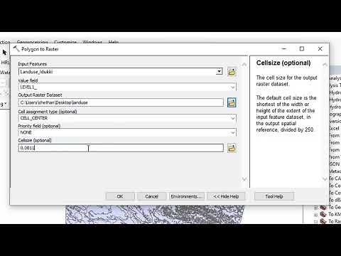 Conversion of polygon to raster in ArcGIS
