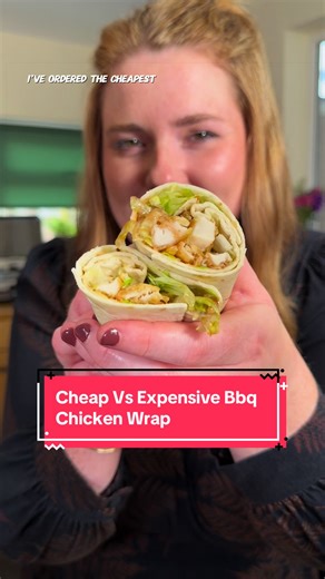Cheap vs Expensive BBQ Chicken Wrap Food Review