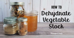 How to Dehydrate Vegetable Stock