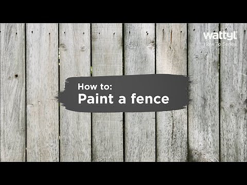 How To Paint A Fence
