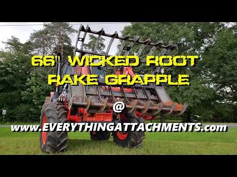 BIG Kubota Tractor Grapple Testing