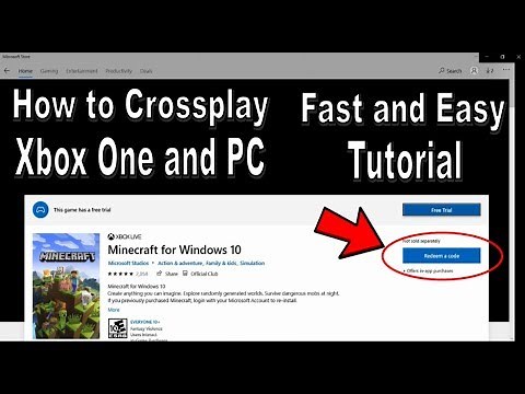 Minecraft - How to Crossplay Xbox One and PC [Updated FASTEST Tutorial!]
