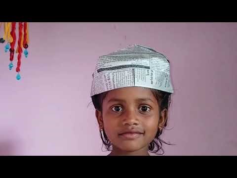 how to make newspaper cap without glue / diy newspaper cap craft
