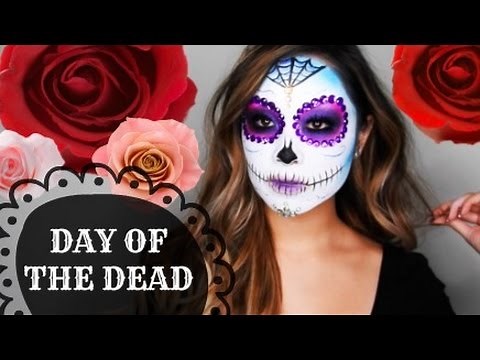 Day of the Dead Sugar Skull Makeup Tutorial | Diana Quach