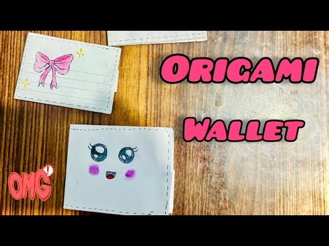How to make an origami paper wallet ( Step by step )