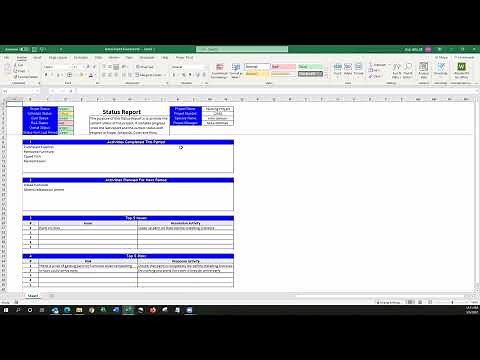 Project Status Report Template