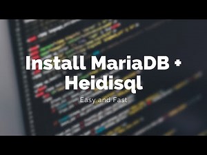 Install MariaDB + HeidiSQL | 2023