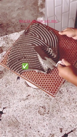 tiles work in construction motar idea's#tilesworks #construction#rajmistri #palaster #viralshort