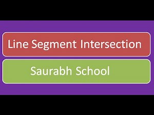 Programming Interview: Line Segment Intersection Algorithm