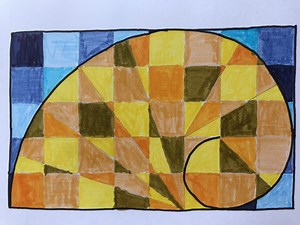 How to Draw a Fibonacci Shell - Sketchbook Art - Alison Hazel Art