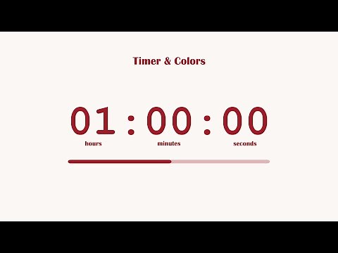 🍒 1 Hour Timer | Cherry Vanilla Aesthetic 🍦| Countdown No Music