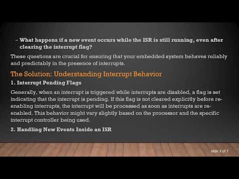 Understanding Interrupt Handling in Embedded Systems: A Deep Dive into ISRs