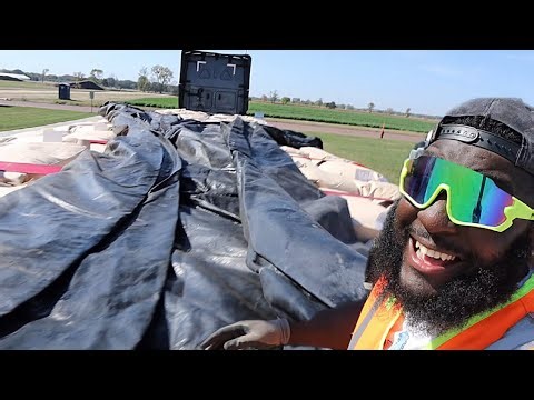 HOW TO TARP A FLATBED LOAD “OFFICIALLY SHOWING YALL HOW TO PAINT” QUICK AND EASY