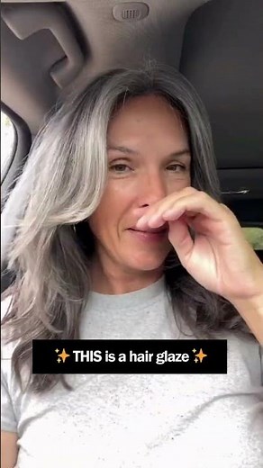 Gray Hair Glow-Up: Before & After Clear Hair Glaze Transformation