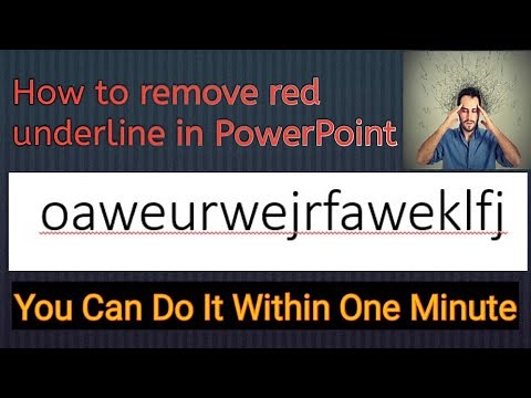 How to remove the red line from the power point/ Ms word || Power Point me se red line kaise hataye