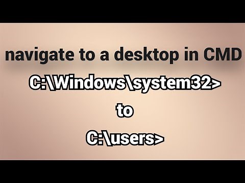 navigate to a desktop in CMD | command prompt desktop path