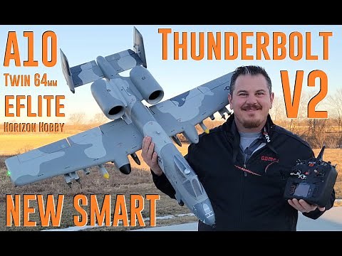 Eflite - A-10 Thunderbolt V2 - Twin 64mm - Unbox, Build, Radio Setup, & Maiden Flights