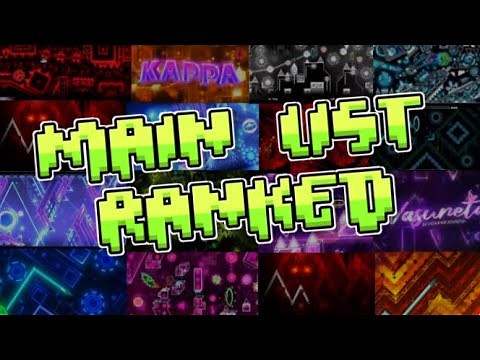 The ENTIRE Main List RANKED Worst to Best (GDD #10) || Geometry Dash