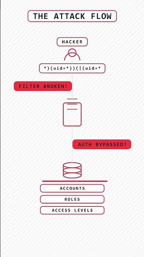 LDAP Injection in 60 Seconds #ldapinjection #cybersecurity #backend