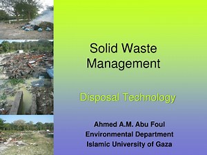 Solid Waste Management - SlideServe