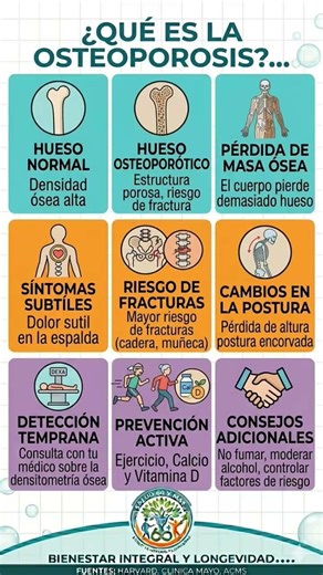 Osteoporosis qué es? #salud #bienestar #consejosdesalud #vidasana #adultosmayores65ymas #saludviral