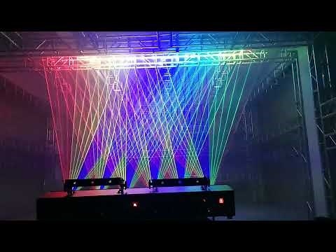 6 head 12W Multicolor laser light show