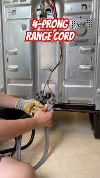 How To Replace 3-Prong With 4-Prong Range Cord #homehacks