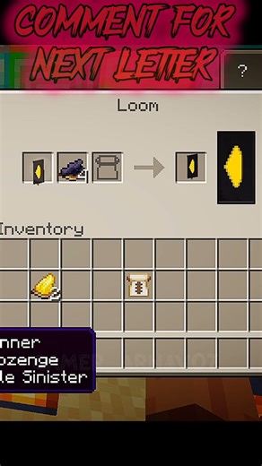 How to make "B" Banner in Minecraft! 😱🔥 #minecraft #shorts