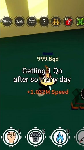 Reaching 1Qn in anime fighting simulator roblox