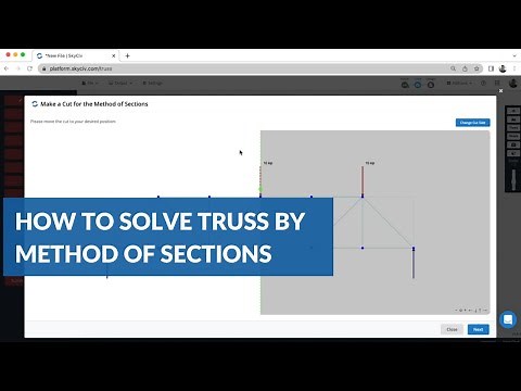 How to Solve Truss by Method of Sections