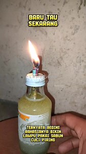 5.5M views · 63K reactions | Ternyata begini rahasianya bikin lampu pakai sabun cuci piring #tutorial #kreatif #idekreatif #lifehack #tips | Lamuji | Facebook