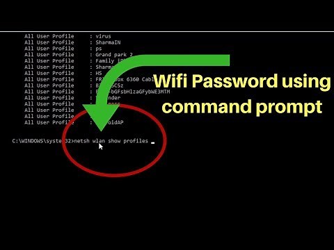 How to show wifi password using Command Prompt on Windows 10