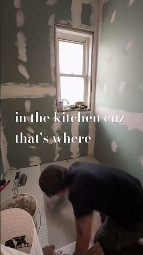 Installing Uncoupling Membrane (Beginner DIY) 🧱 #DIY #TilePrep