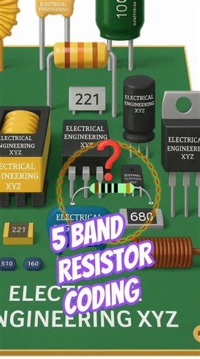100 ohm resistor // 5 band color code #electricalengineeringxyz