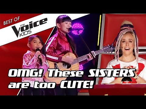 TOP 10 | The CUTEST SIBLINGS sing together in The Voice Kids