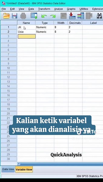 Tips input tabulasi di SPSS! 📊📚🎓 #quickanalysissemuaberes #quickanalysis #skripsian #spss