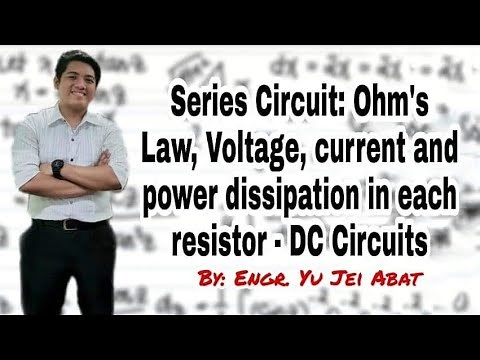 Series Circuit: Ohm's Law, Voltage, current and power dissipation in each resistor - DC Circuits