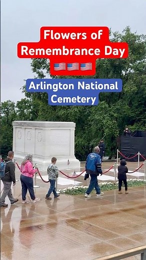 Flowers of Remembrance Day at Arlington National Cemetery 🌹🇺🇸🌹