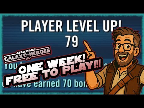 Ridiculous Free to Play Progress in ONE WEEK, Playing Star Wars Galaxy of Heroes!!!