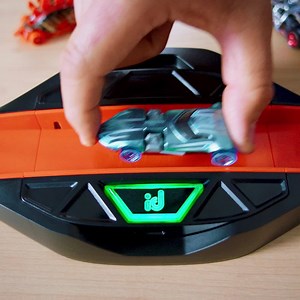 On the track ​and​ in the app, turn playtime into an adrenaline rush with ​the new​ Hot Wheels id. | Hot Wheels