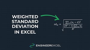 Weighted Standard Deviation in Excel - EngineerExcel