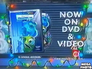 Monsters, Inc. DVD Christmas Commercial