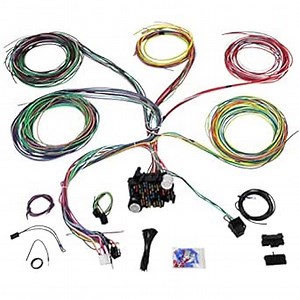 Amazon.com: JY PERFORMANCE Universal 21 Circuit Wiring Harness Kit Extra Long Wire Standard Color 17 Fuses for GM Chevy Mopar Hotrods Ford Chrysler : Automotive