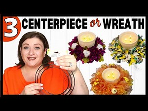 Dollar Tree Wreaths That Double as Centerpieces!