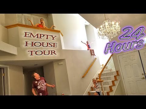 24 Hour Challenge in an Abandoned Mansion!! Empty House Tour!