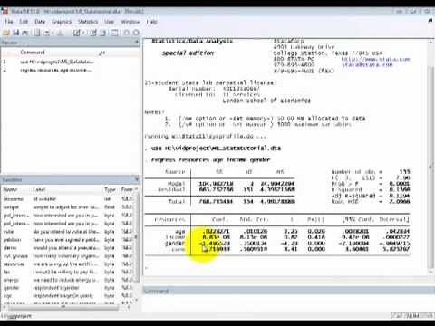 STATA Tutorials: Multiple Linear Regression