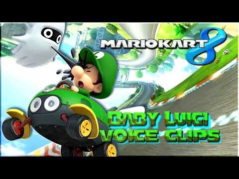 All Baby Luigi Voice Clips • Mario Kart 8 • All Voice Lines • Nintendo Switch (Charles Martinet)